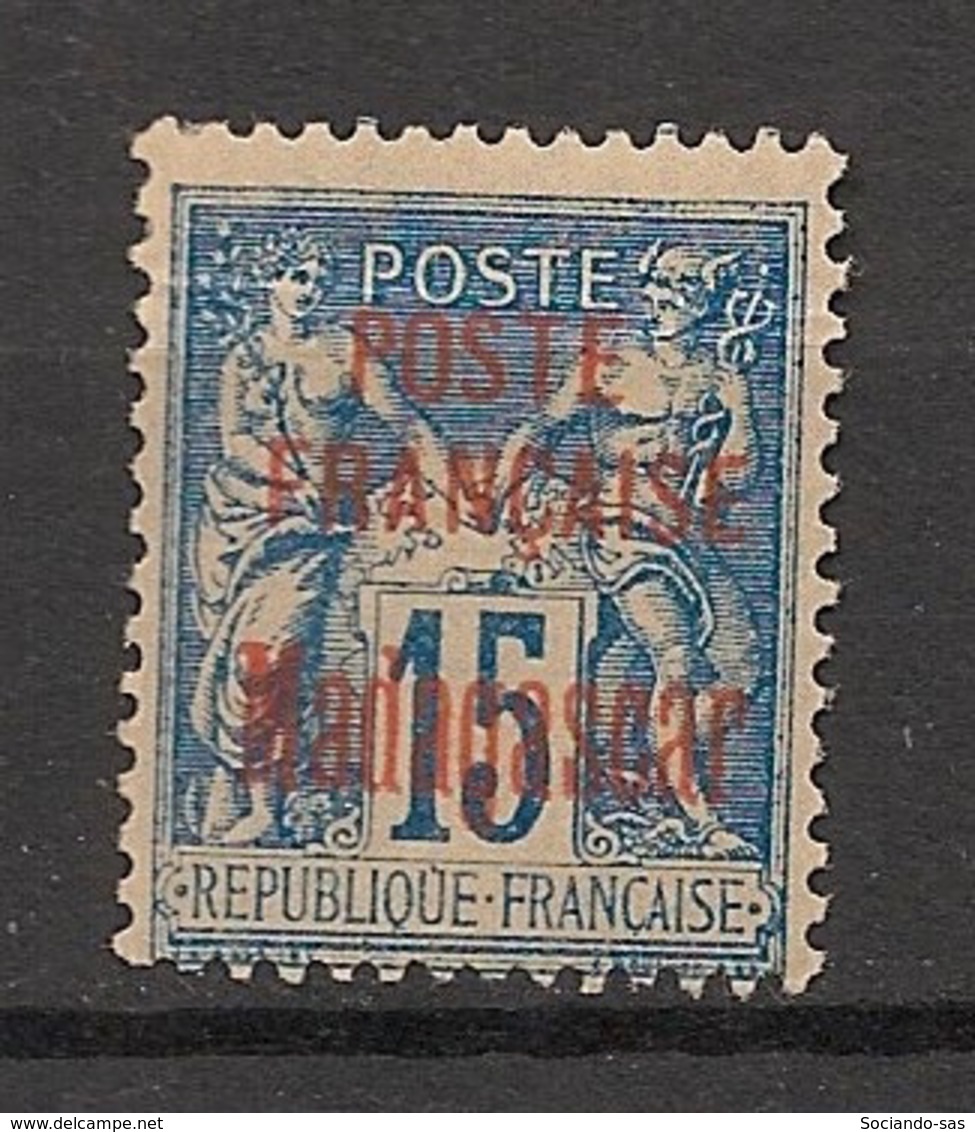 Madagascar - 1895 - N°Yv. 16 - Type Sage 15c Bleu - Neuf (*) / MNG - Neufs