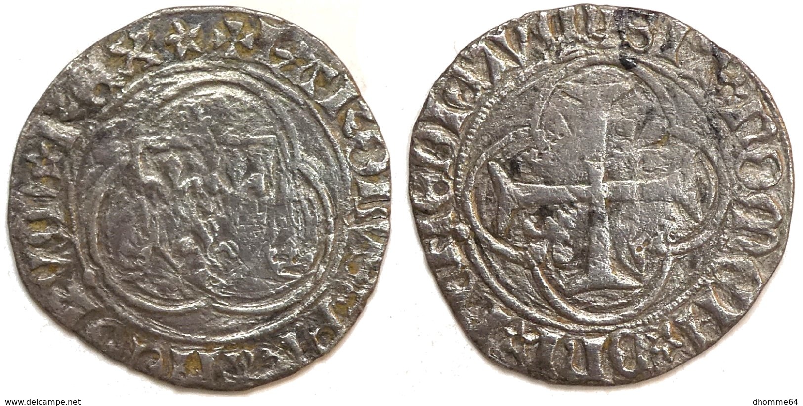 21-FRANCE MÉDIÉVALE - Charles VII - Blanc à La Couronne - Troyes (2,24 G) - 1422-1461 Charles VII Le Victorieux