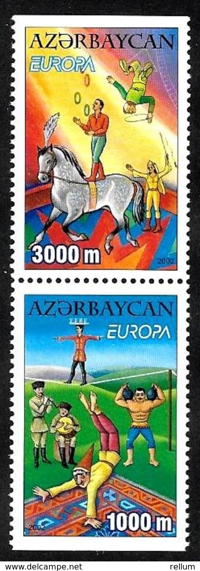 Azerbaïdjan - Europa CEPT 2002 - Yvert Nr. 431/432 B - Michel Nr. 513/514 D  ** - 2002