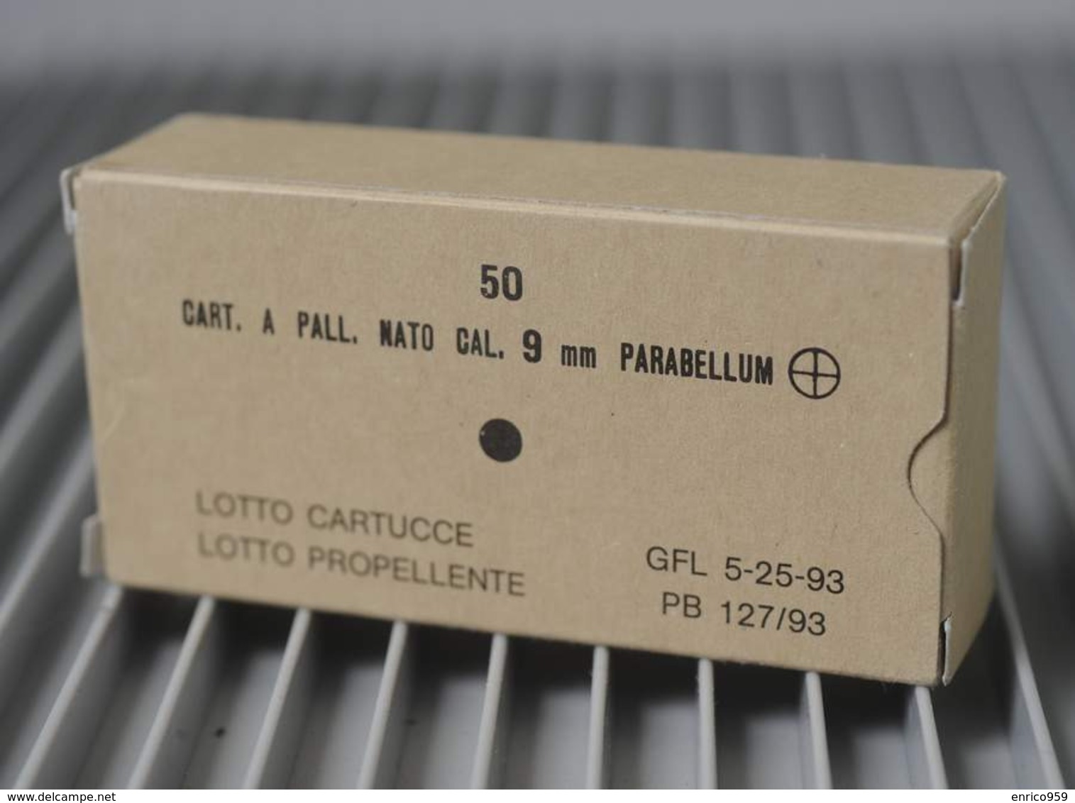 Empty Box 9mm Parabellum NATO Military 50 Rounds - Obus Colpo Munition - Sammlerwaffen