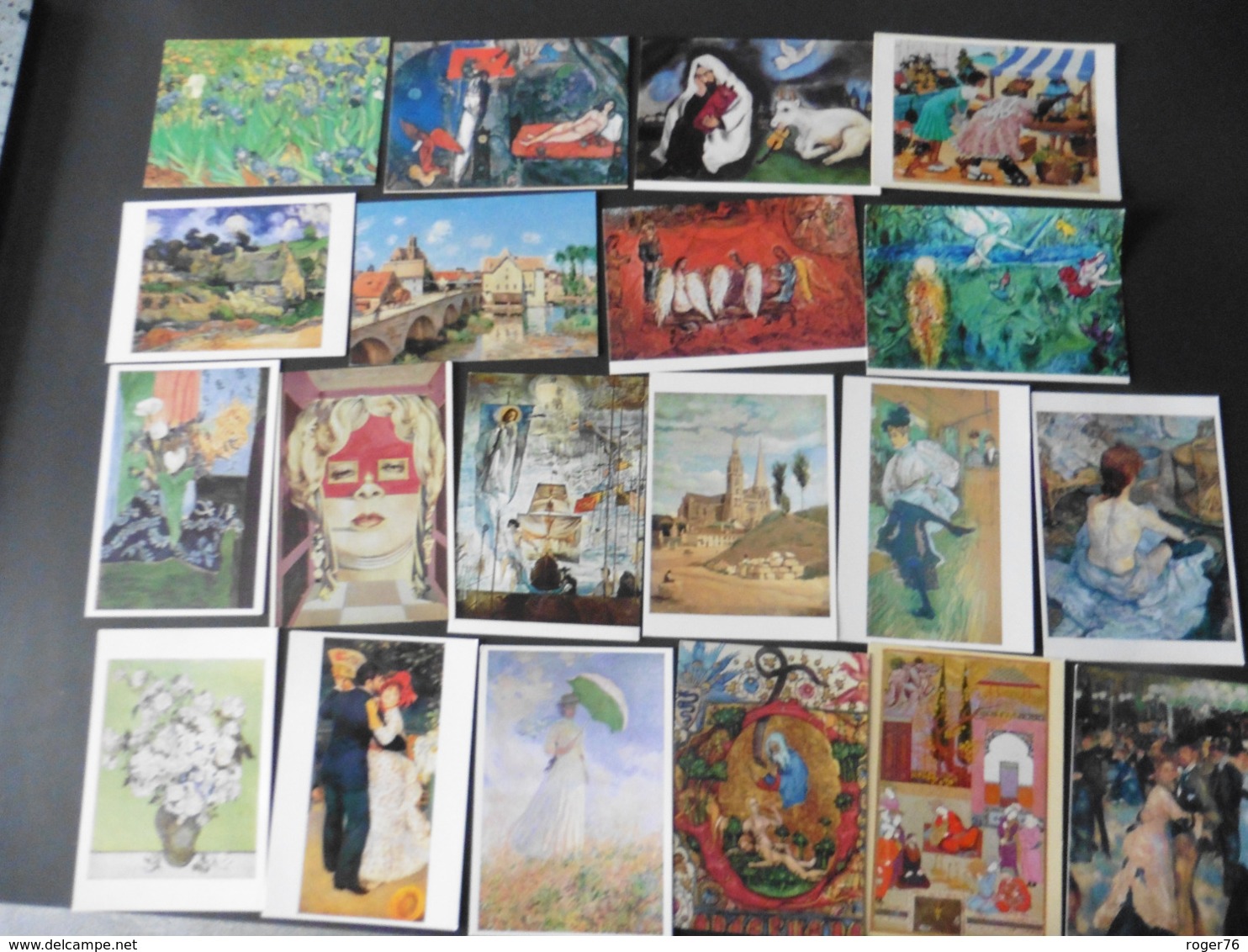 LOT   DE   360   CARTES  POSTALES     REPRODUCTIONS    DE   TABLEAUX - 100 - 499 Cartes