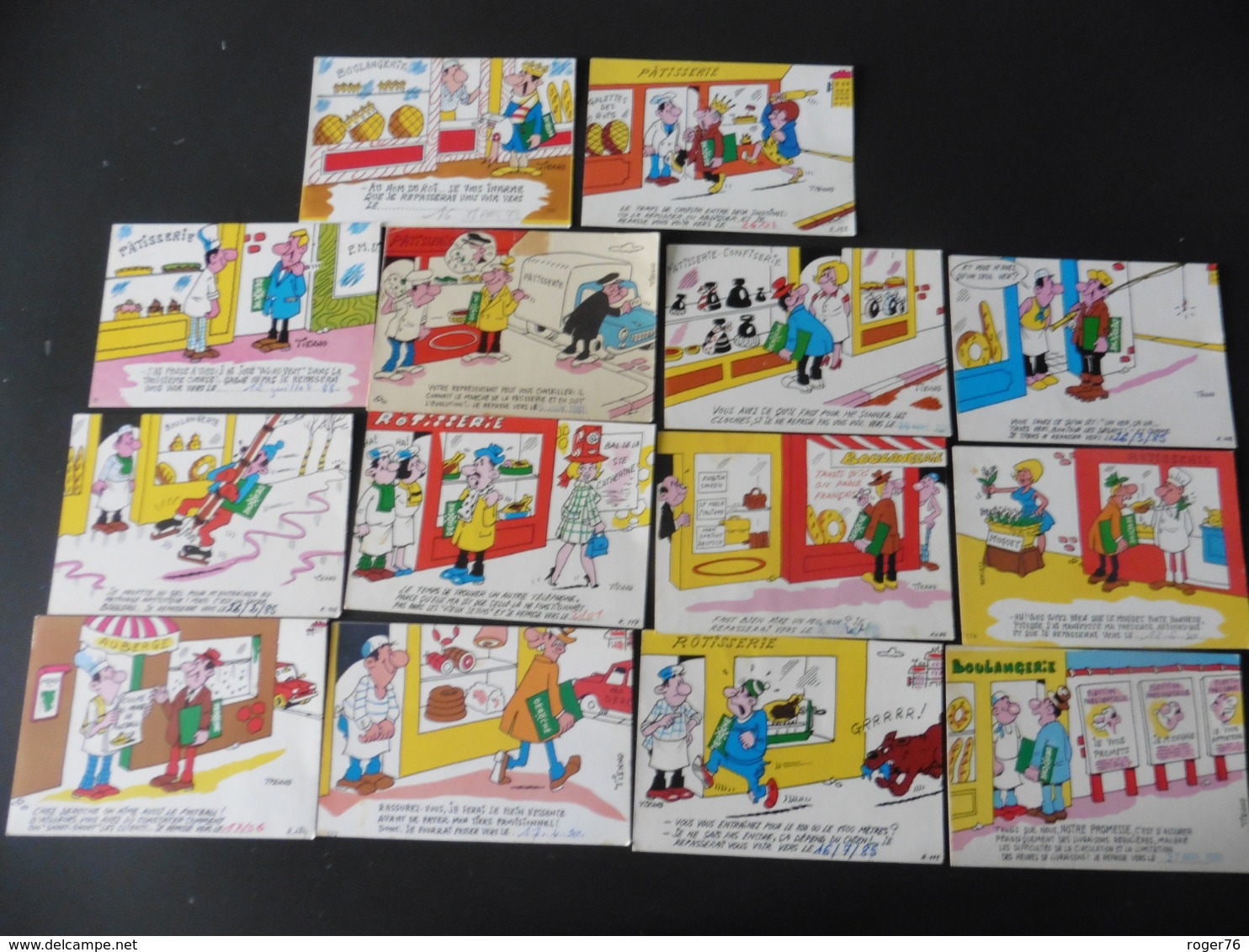 LOT   DE   14  CARTES  POSTALES     HUMOUR   SUR  LES  METIERS - 5 - 99 Cartes