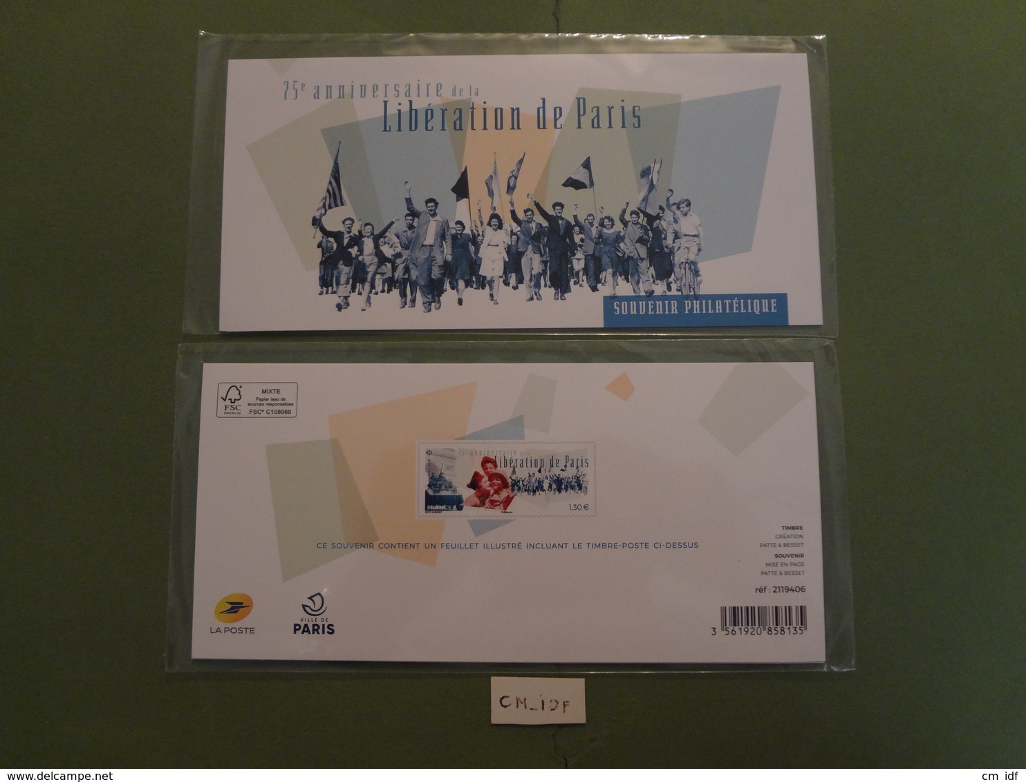 FRANCE 2019 BLOC SOUVENIR PHILATELIQUE " 75e ANNIVERSAIRE DE LA LIBÉRATION DE PARIS " NEUF** - Souvenir Blocks & Sheetlets