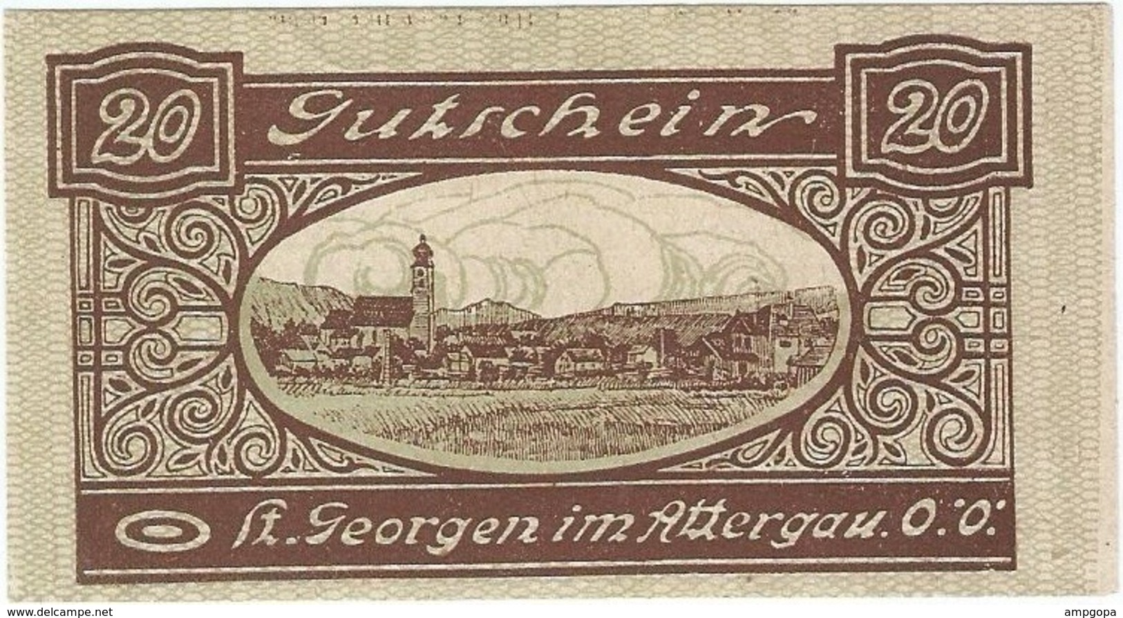 Austria (NOTGELD) 20 Heller Sankt Georgen  Kon-fs 888 I.a.2  UNC Ref 3635-1 - Austria