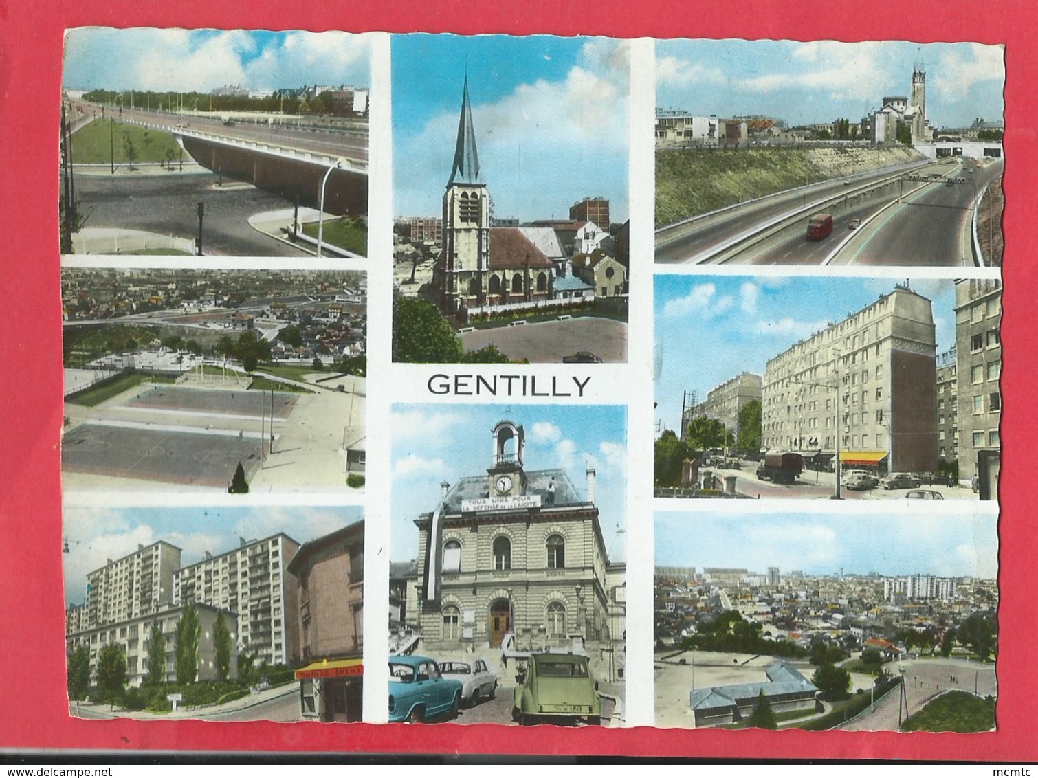 CPSM Rétrécit ( Grand Format) - Gentilly   -( Multivues , Multivue ) Divers Aspects De La Ville - Gentilly