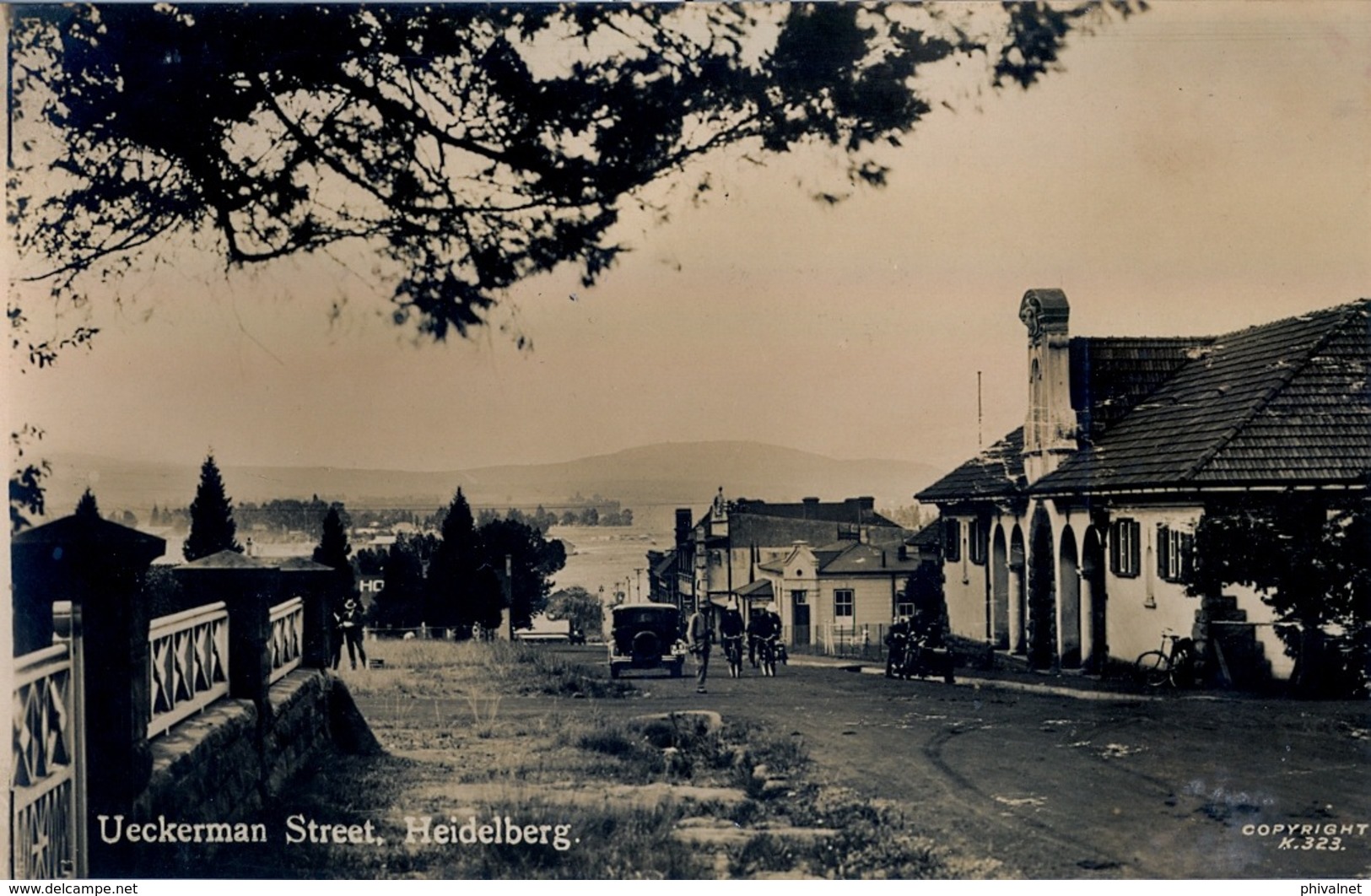 SUDAFRICA , TARJETA POSTAL NO CIRCULADA , UECKERMAN STREET , HEIDELBERG - Sudáfrica