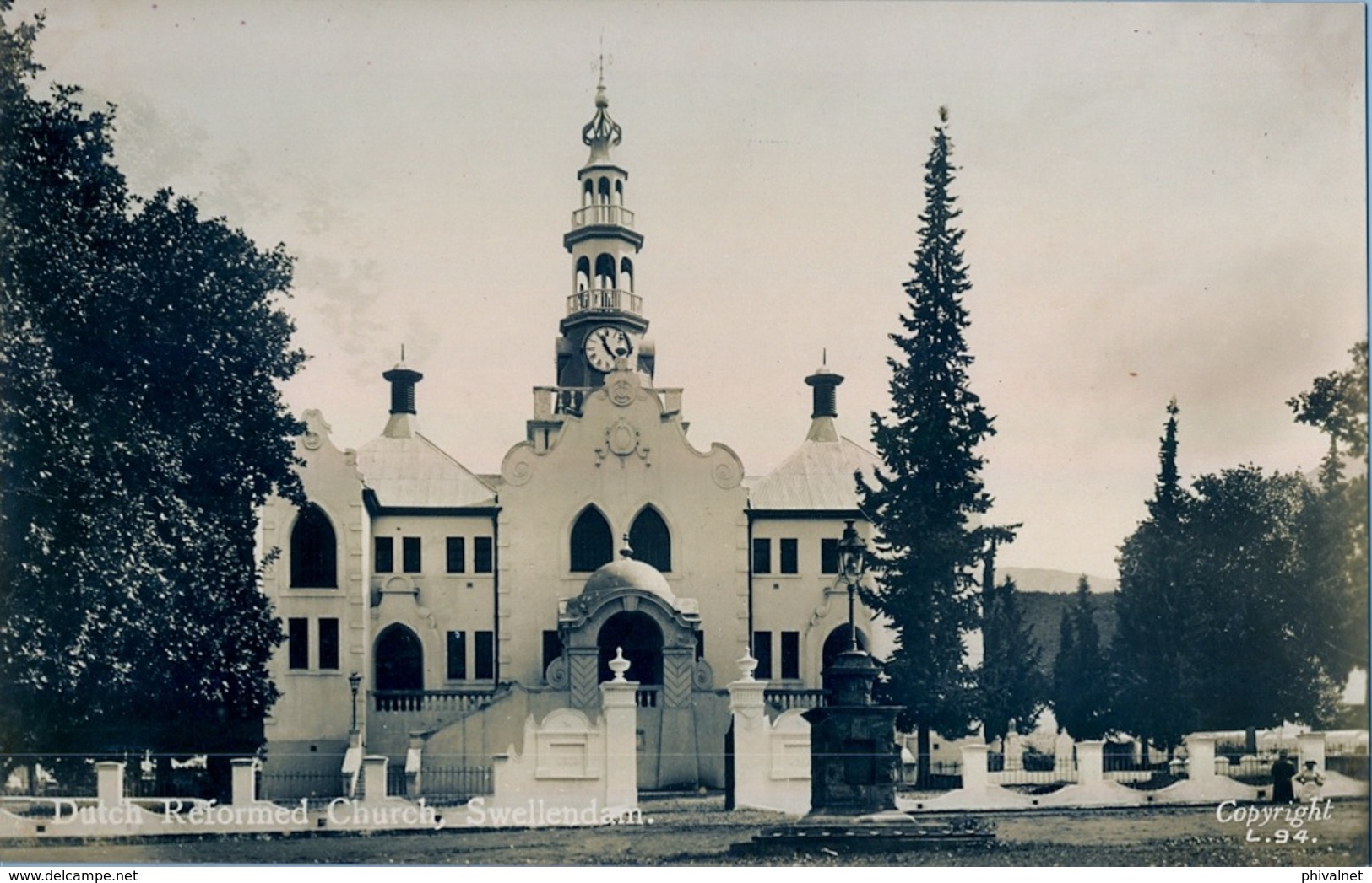 SUDAFRICA , TARJETA POSTAL NO CIRCULADA , DUTCH REFORMED CHURCH , SWELLENDAM - Sudáfrica