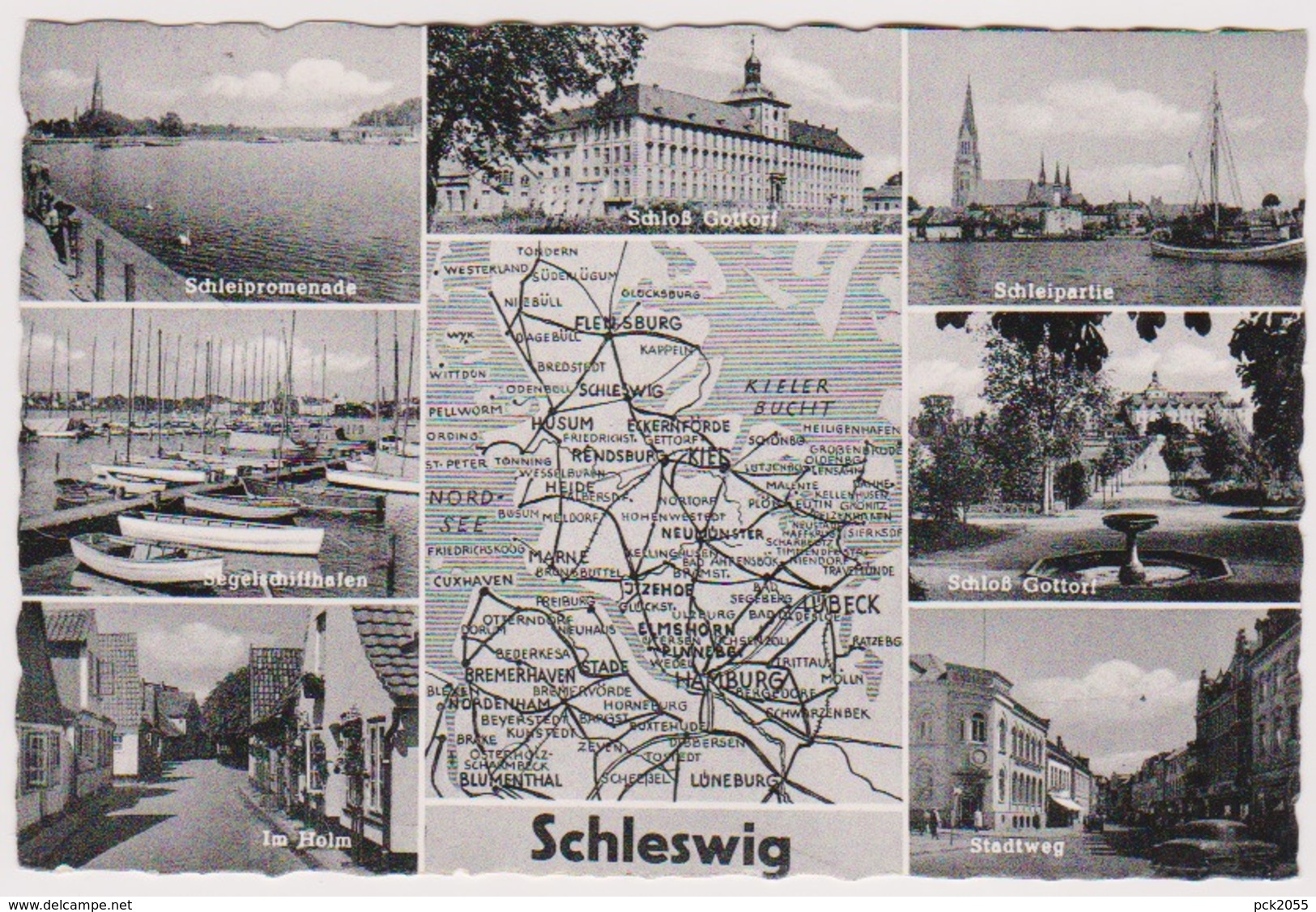 Schleswig 7 Ansichte,Karte Gelaufen 1960( AK 117 ) - Ploen