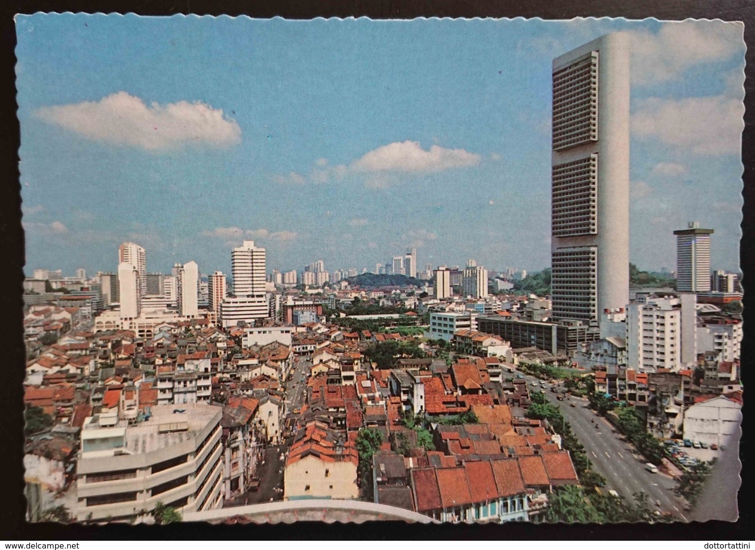 SINGAPORE - Overlooking Old And New Buildings In City Area Of Singapore - Indonesia Stamp  - Vg - Singapore