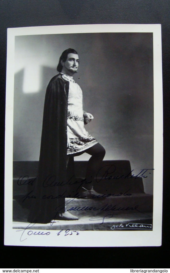 Autografo Francesco Albanese Tenore Como 1950 Teatro Canzoni Napoletane - Altri & Non Classificati