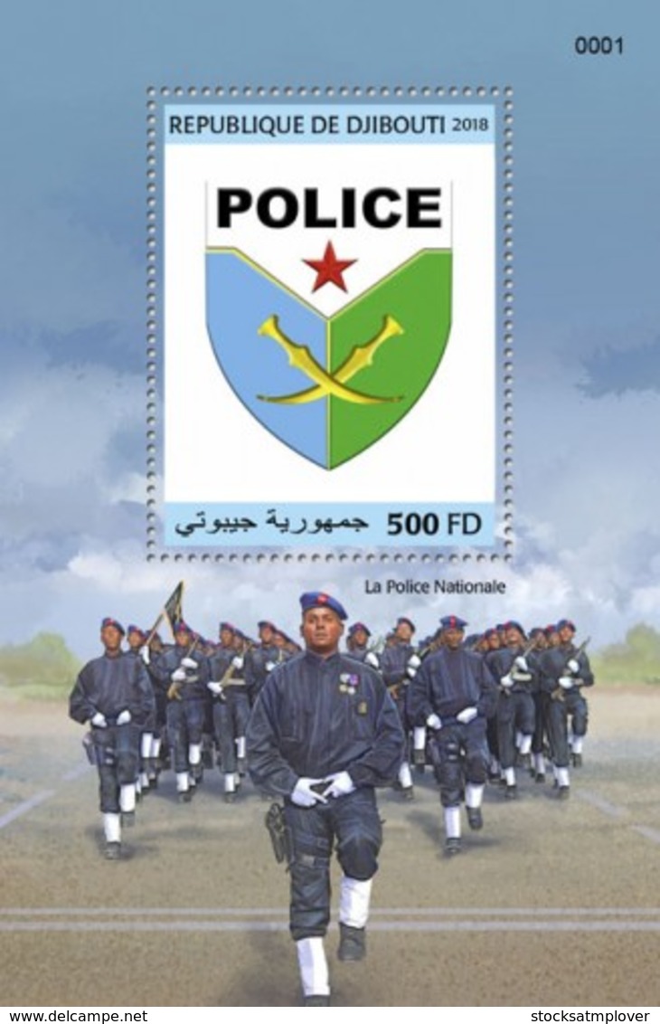 Djibouti 2018  The National Police  Of Djibouti  S201810 - Djibouti (1977-...)