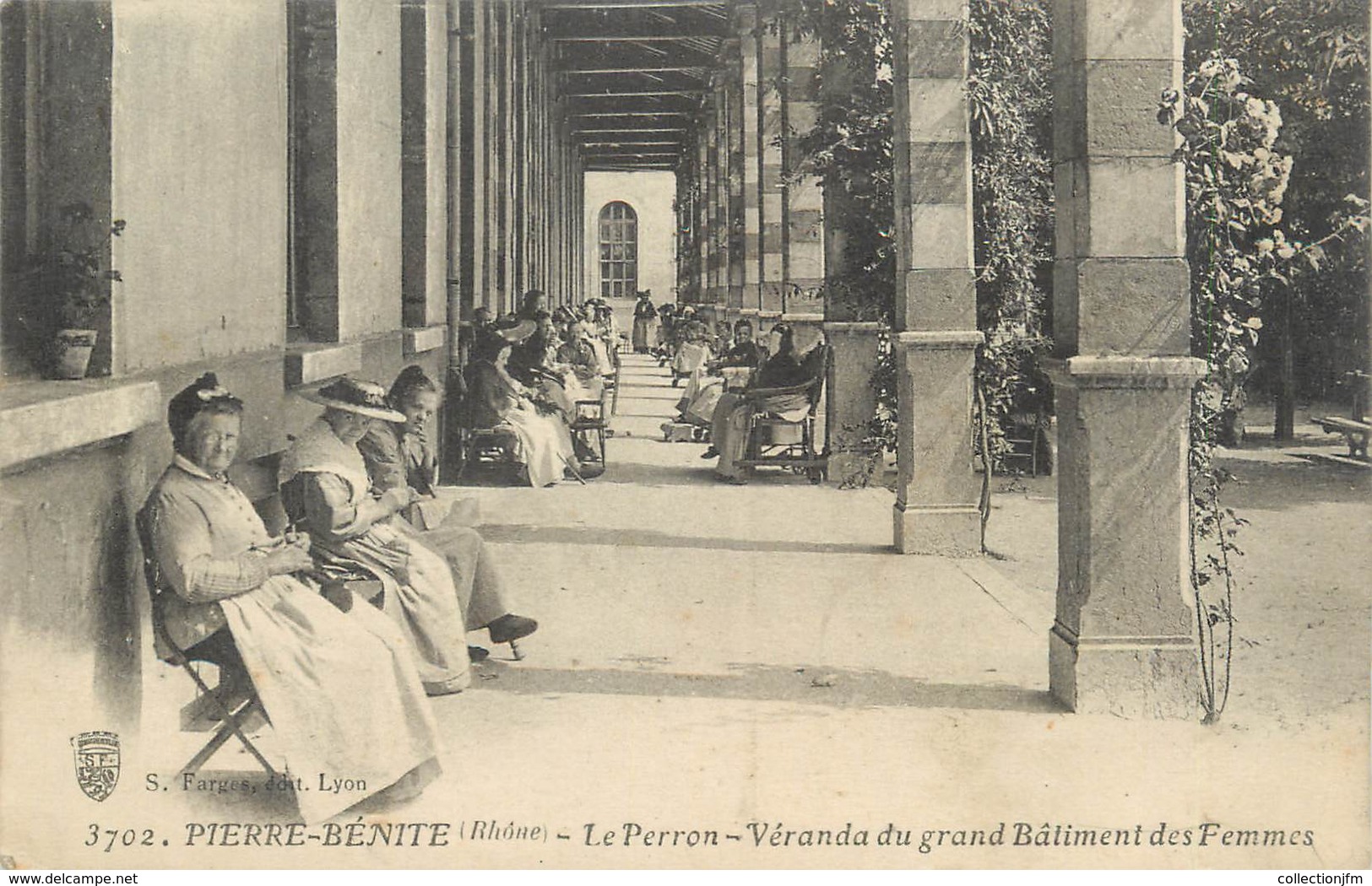 .CPA FRANCE 69 "Pierre Bénite, Le Perron, Véranda Du Grand Bâtiment De Femmes" - Pierre Benite