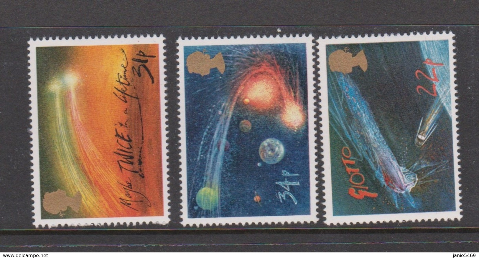 Great Britain SG 1312-1315 1986 Halley's Comet,mint Never Hinged - Used Stamps