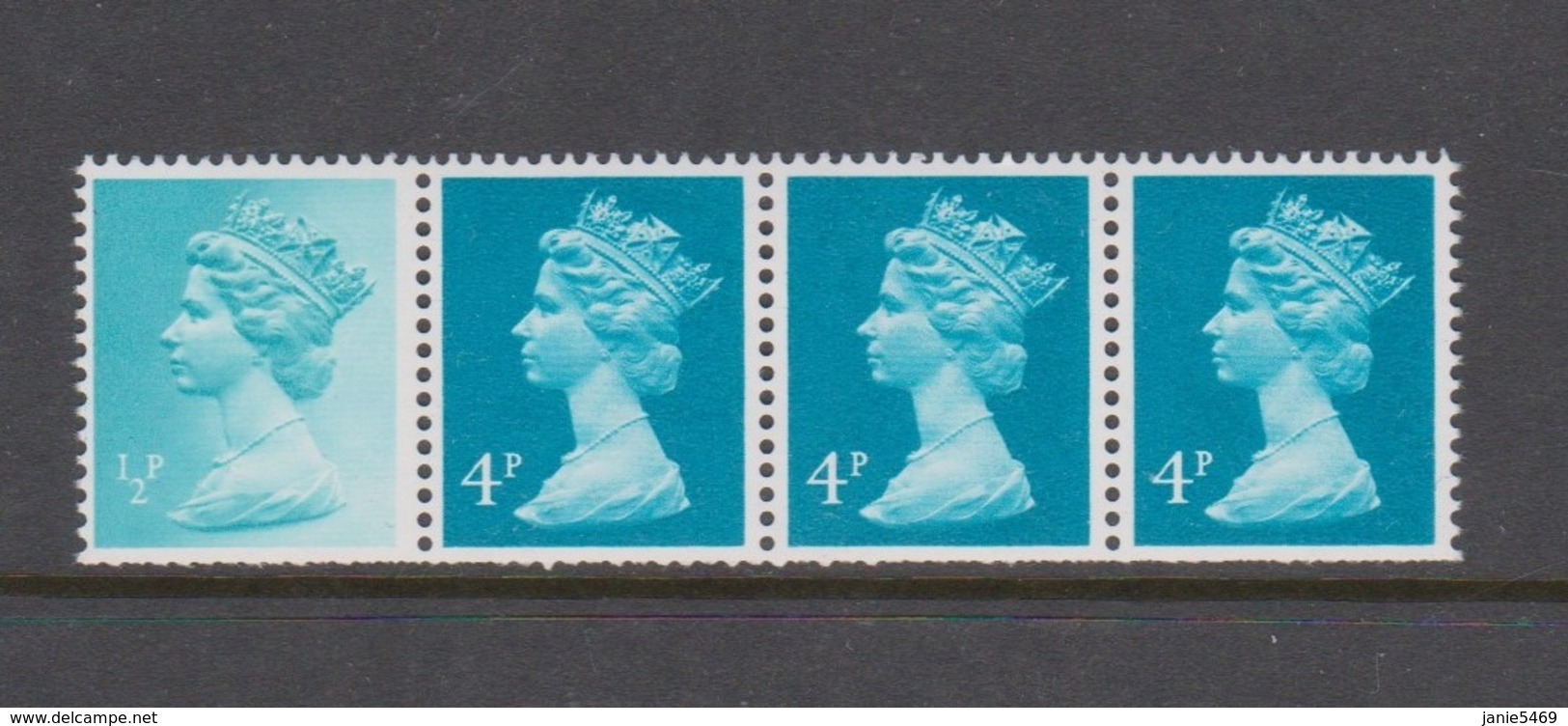 Great Britain SG B 979 Booklet Strip Mint Never Hinged - Used Stamps