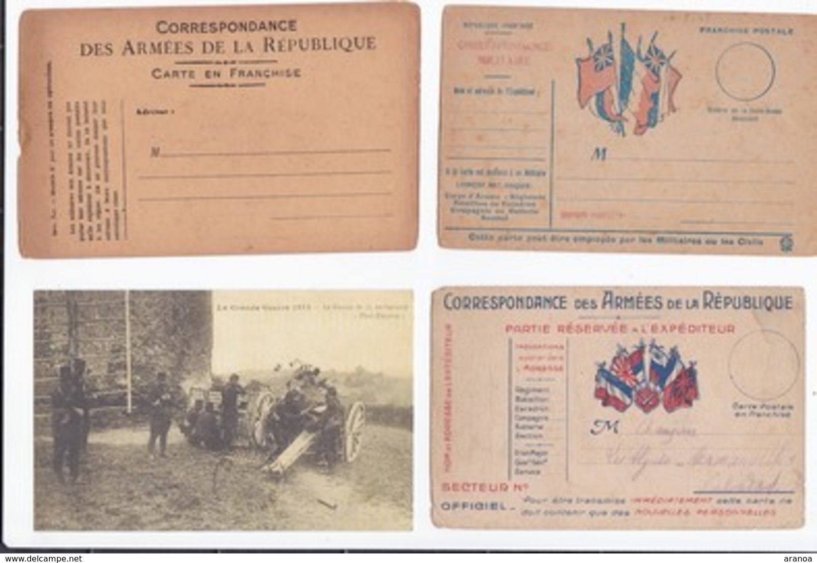 Militaria (01) -- Lot de 80 cartes