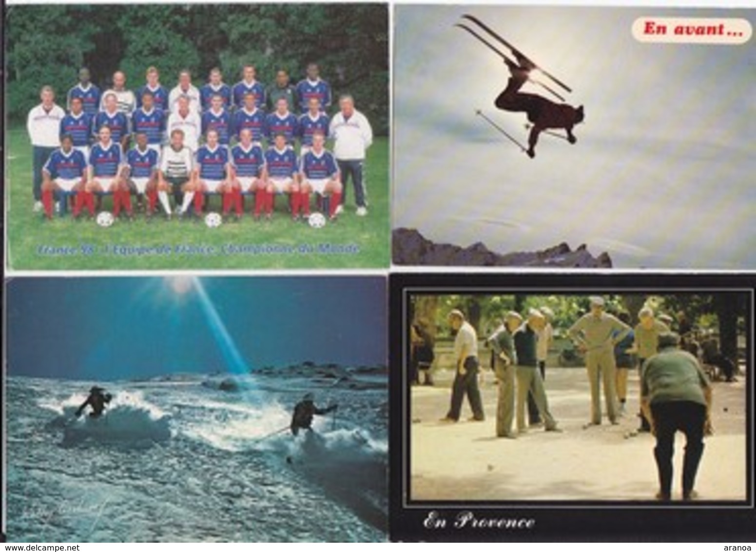 Sports -- Lot de 79 cartes