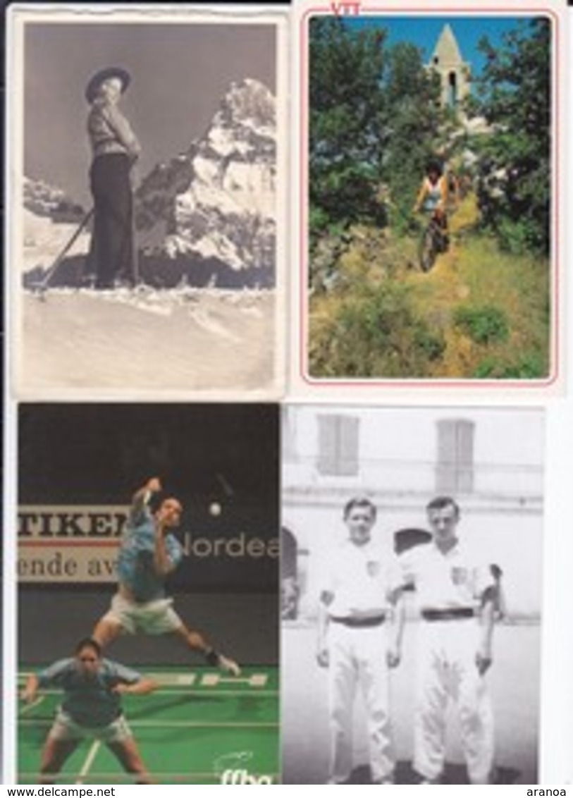 Sports -- Lot de 79 cartes