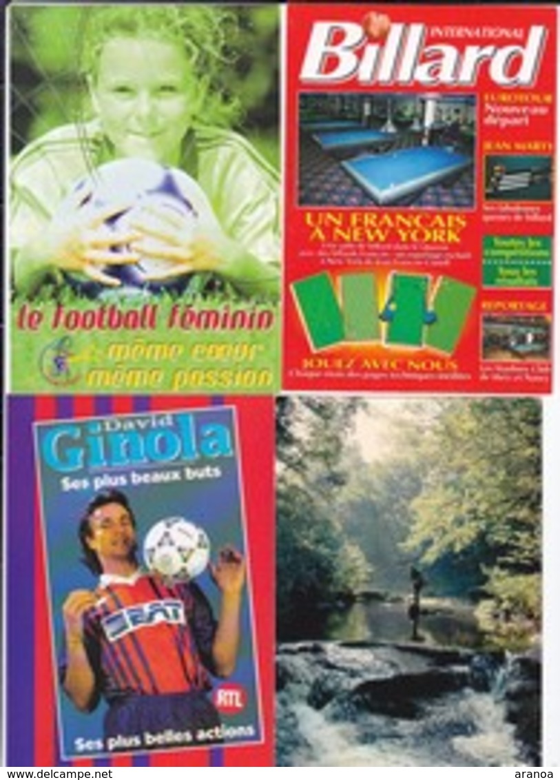 Sports -- Lot de 79 cartes