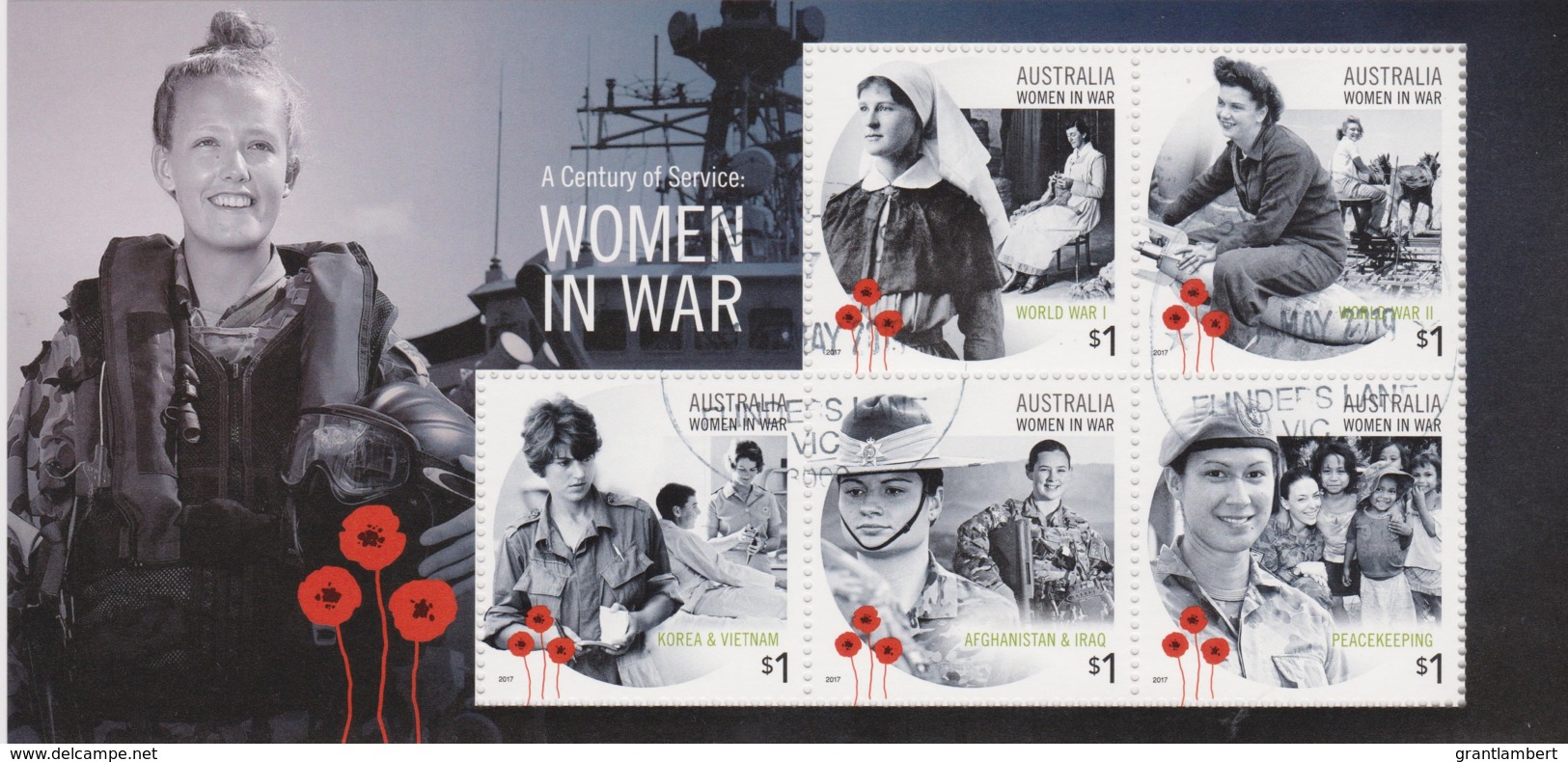 Australia 2017 Women In War - Century Of Service Minisheet CTO - See Notes - Used Stamps