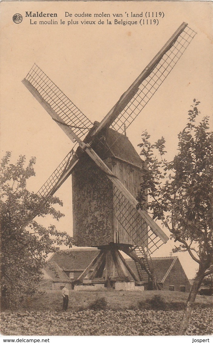 Malderen Molen, 2 Scans - Londerzeel