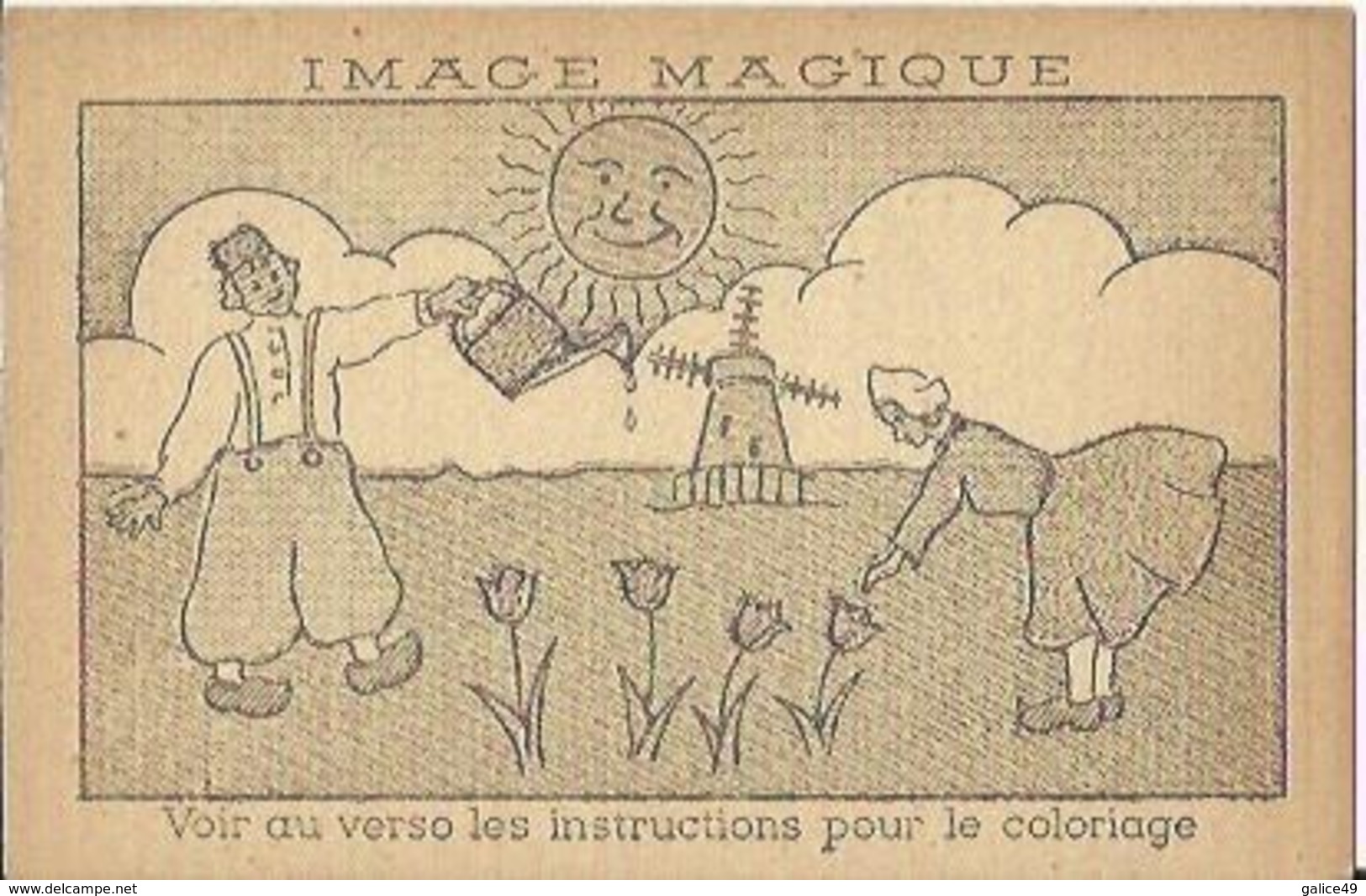 1322 CPA Publicité Phosphatine - Image Magique - Coloriage Instantanné Par Simple Passage D'un Pinceau Imbibé D'eau.. - Cioccolato