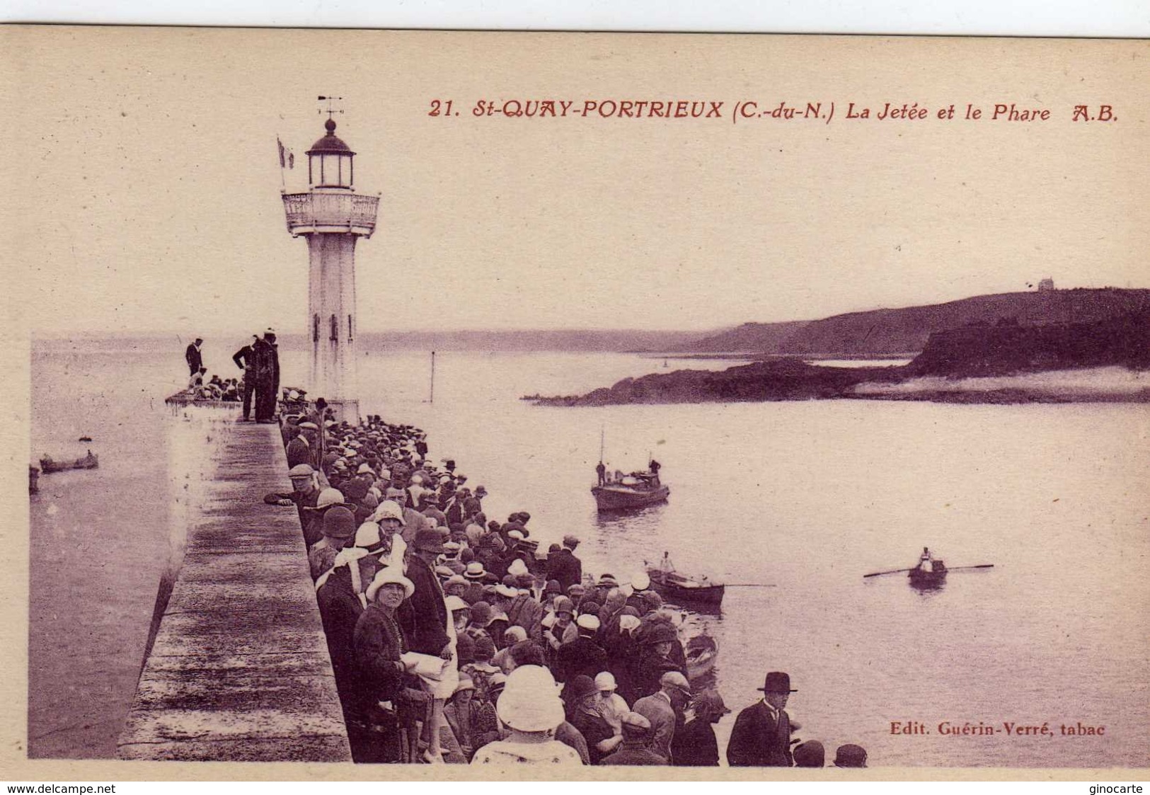 St Saint Quay Portrieux La Jetée Et Le Phare - Saint-Quay-Portrieux