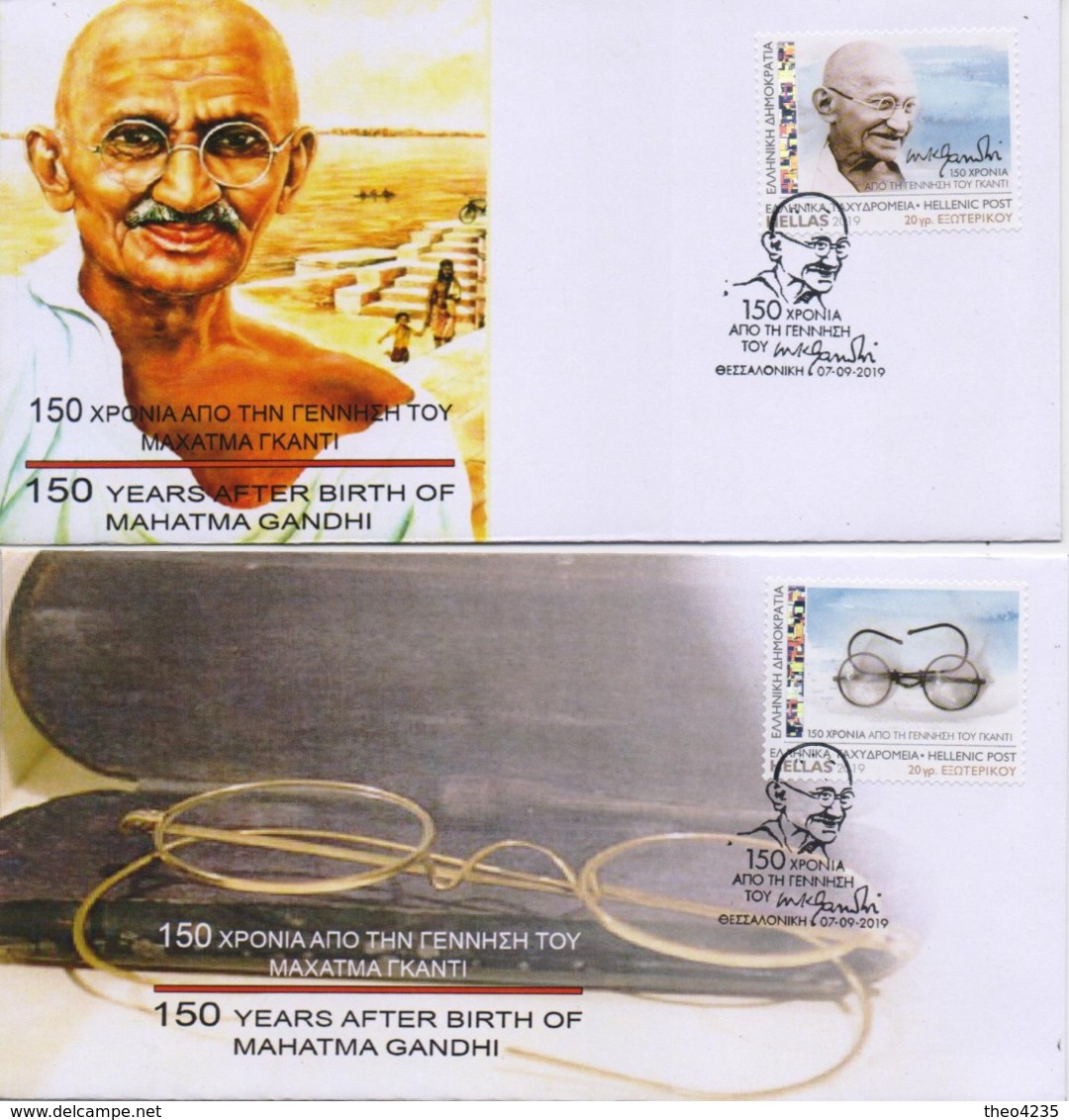 GREECE UNOFFICIAL FDC 2019/150 YEARS SINCE THE BIRTH OF GANDHI-7/9/19 - Mahatma Gandhi
