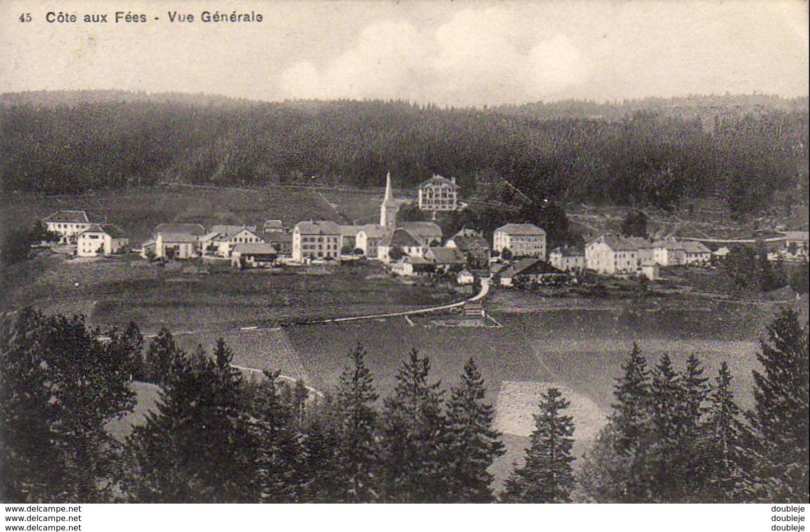 SUISSE  Côte Aux Fées ( Neuchâtel )  Vue Générale   ............. ( REP2135) - La Côte-aux-Fées