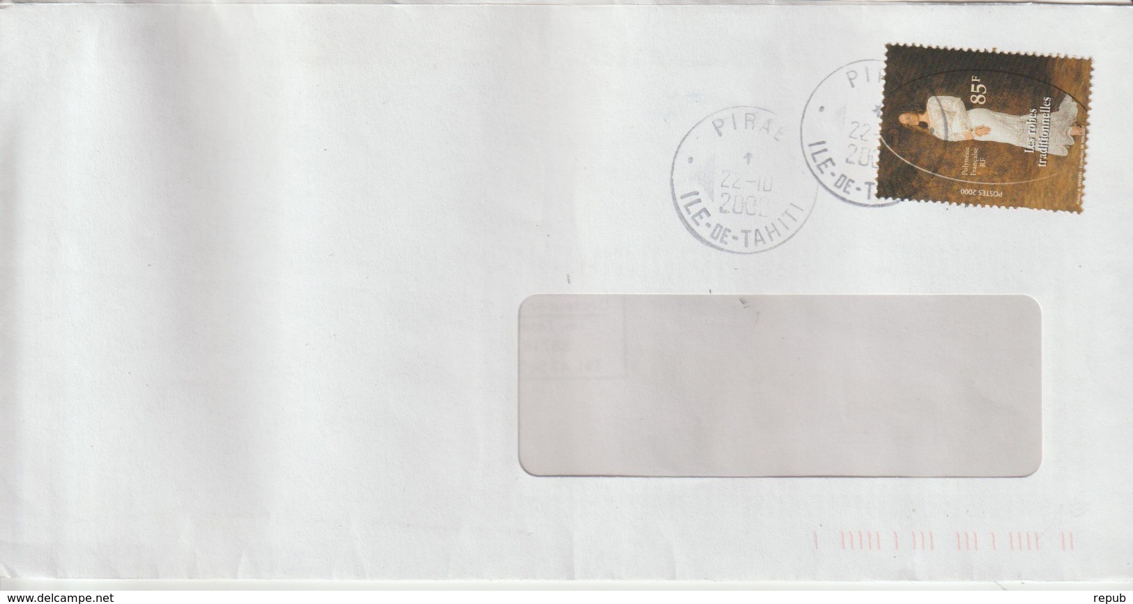 Lettre Polynésie 2000 Pour La France - Briefe U. Dokumente