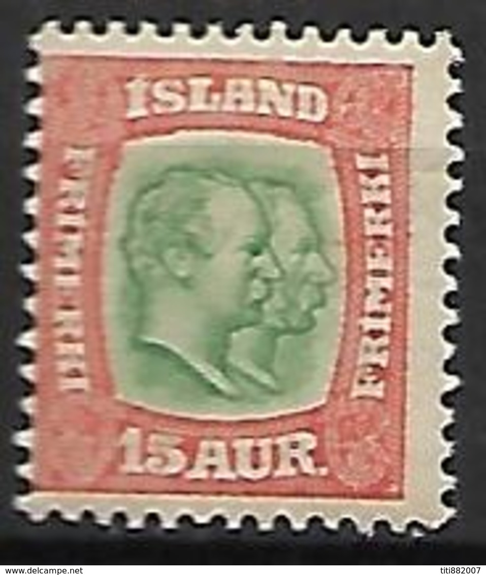 ISLANDE    -   1907  .  Y&T N° 53 * . - Unused Stamps