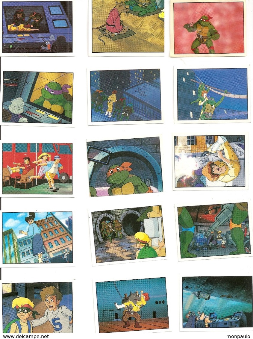 Turtles. Panini. Tortues Ninja (lot De 18 Cartes) (1990) - Edition Française