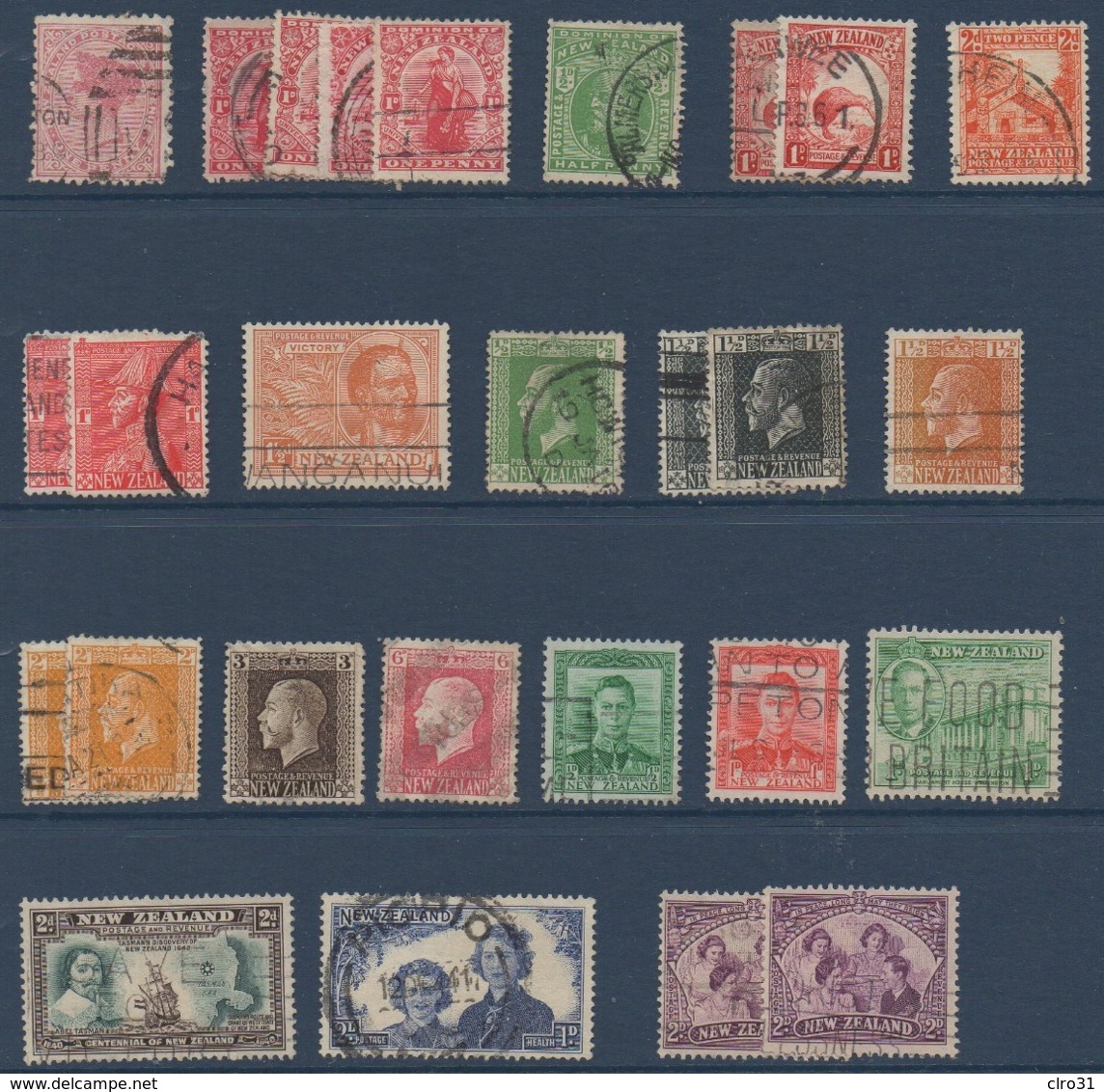 NZ Lot De Timbres Oblitérés - Lots & Serien