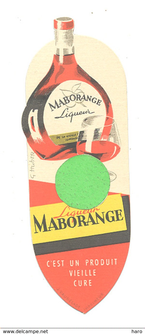Marque-pages Publicitaire - Liqueur " MABORANGE " Alcool, Digestif,...Produit Vieille Cure - Dos Vierge (b260) - Marque-Pages