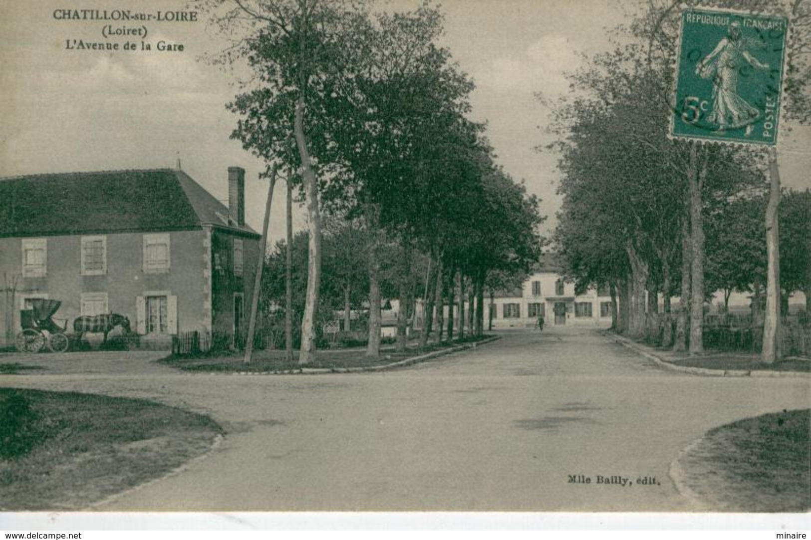 CHATILLON Sur LOIRE- L'Avenue De La Gare - Bon état - Chatillon Sur Loire