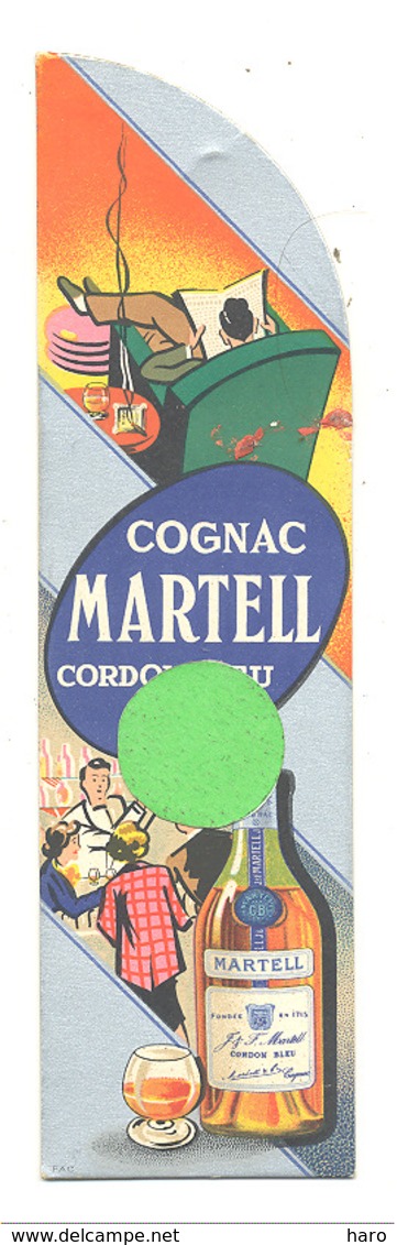 Marque-pages Publicitaire - Cognac " MARTELL "  Cordon Bleu Et  Dry Pale - Alcool (b260) - Bookmarks