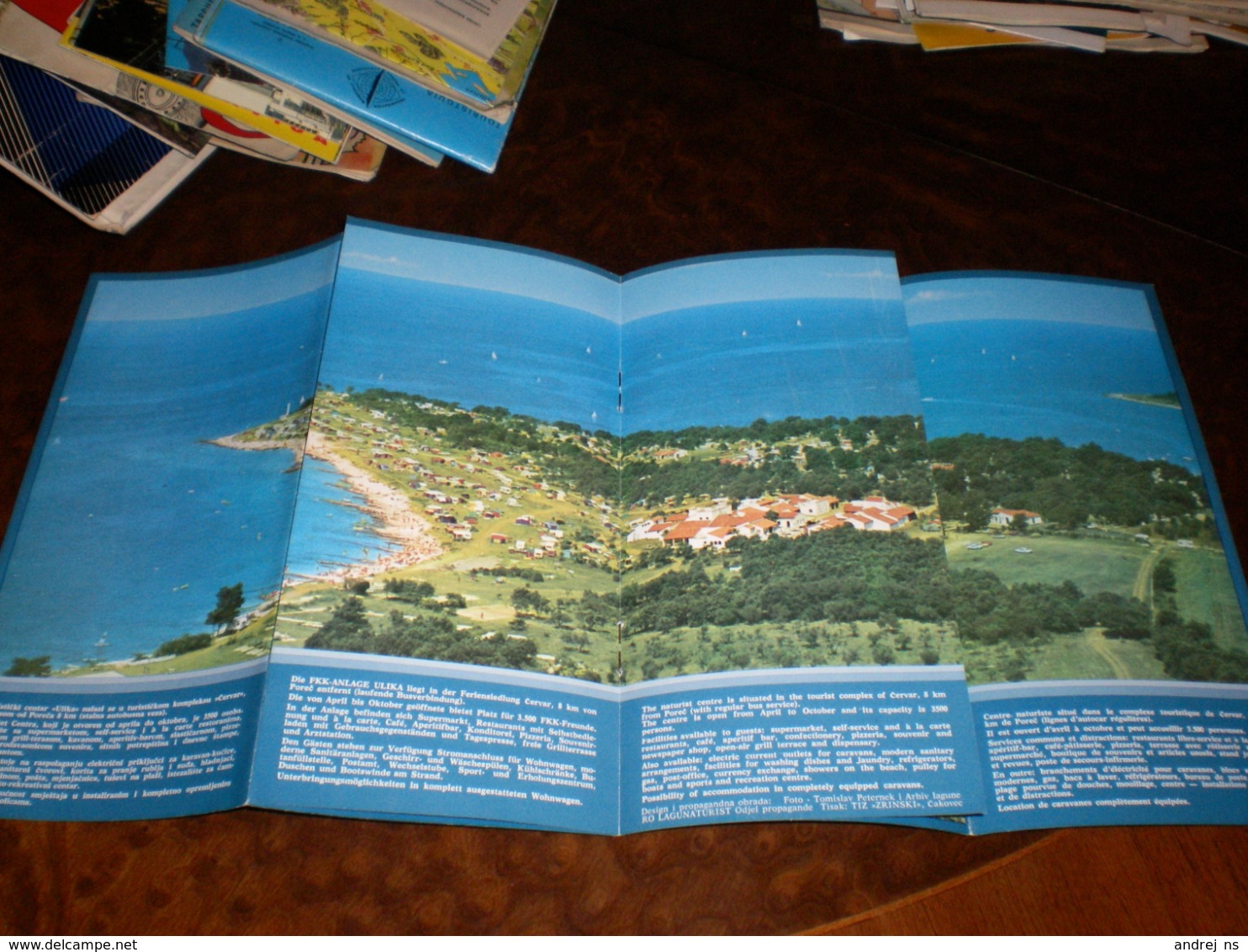 Nude Tourism Brochures Rare Plava Laguna Porec Istra Jugoslavija Naturist Centar Ulika - Cuadernillos Turísticos