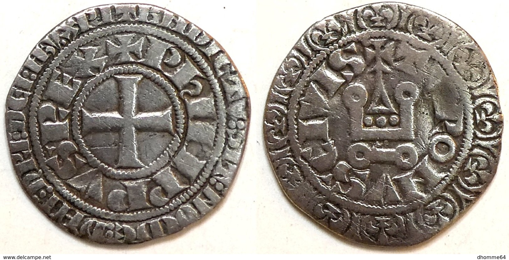 20-FRANCE MÉDIÉVALE - Philippe IV - Gros Tournois (Dup. 213C ; 3,12 G) - 1328-1350 Philipp VI.