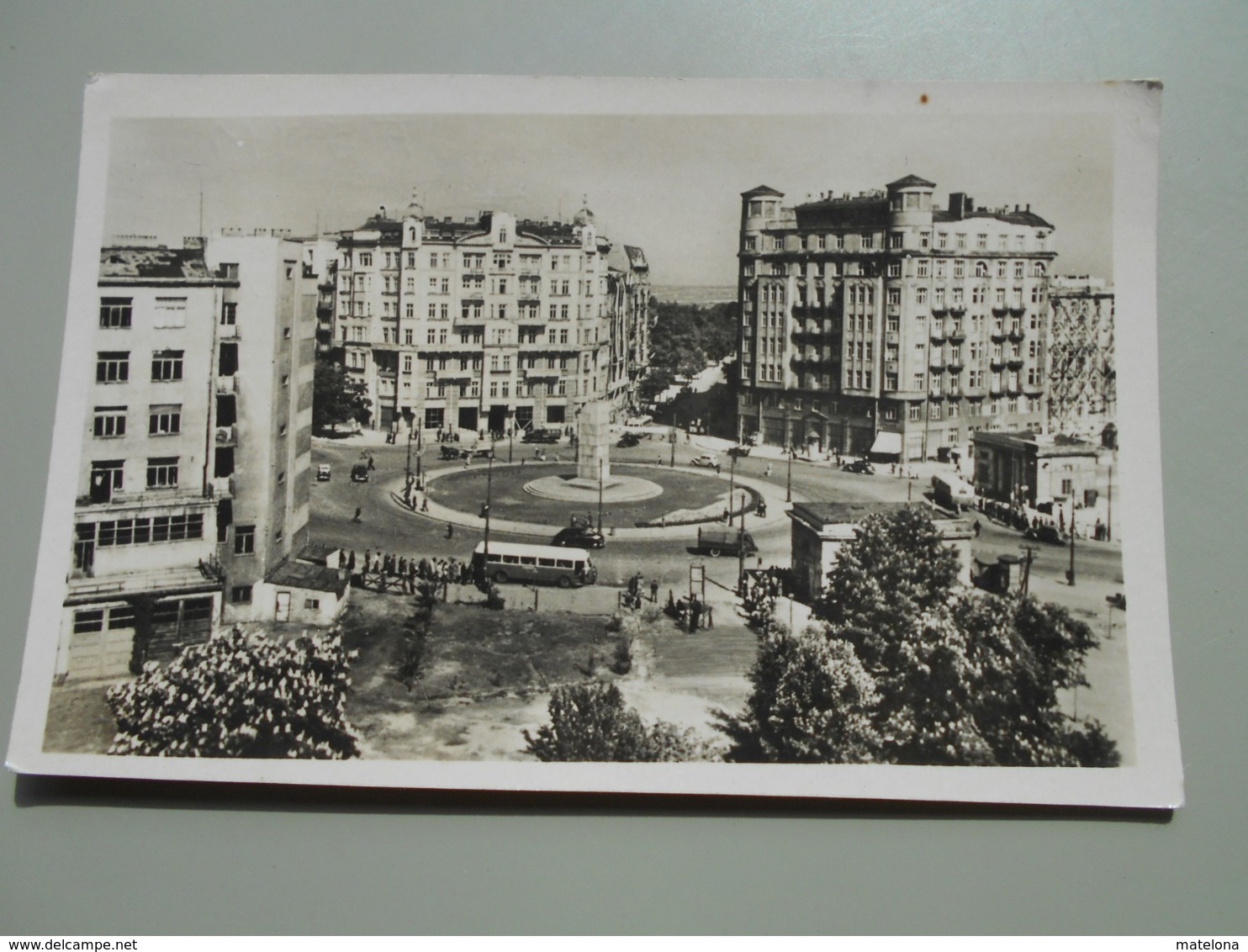 POLOGNE WARSZAWA VARSOVIE PLAC UNII LUBELSKIEF ZOSTAT ODBUDOWANY JUZ W R. 1947 VOIR VERSO - Poland