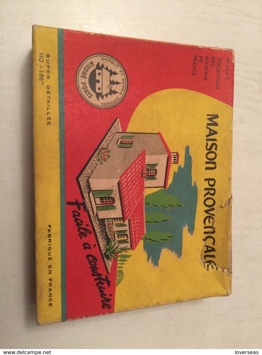 Maison Provençale Maquette à Construire André Porte No 104 C 1958 - Andere & Zonder Classificatie