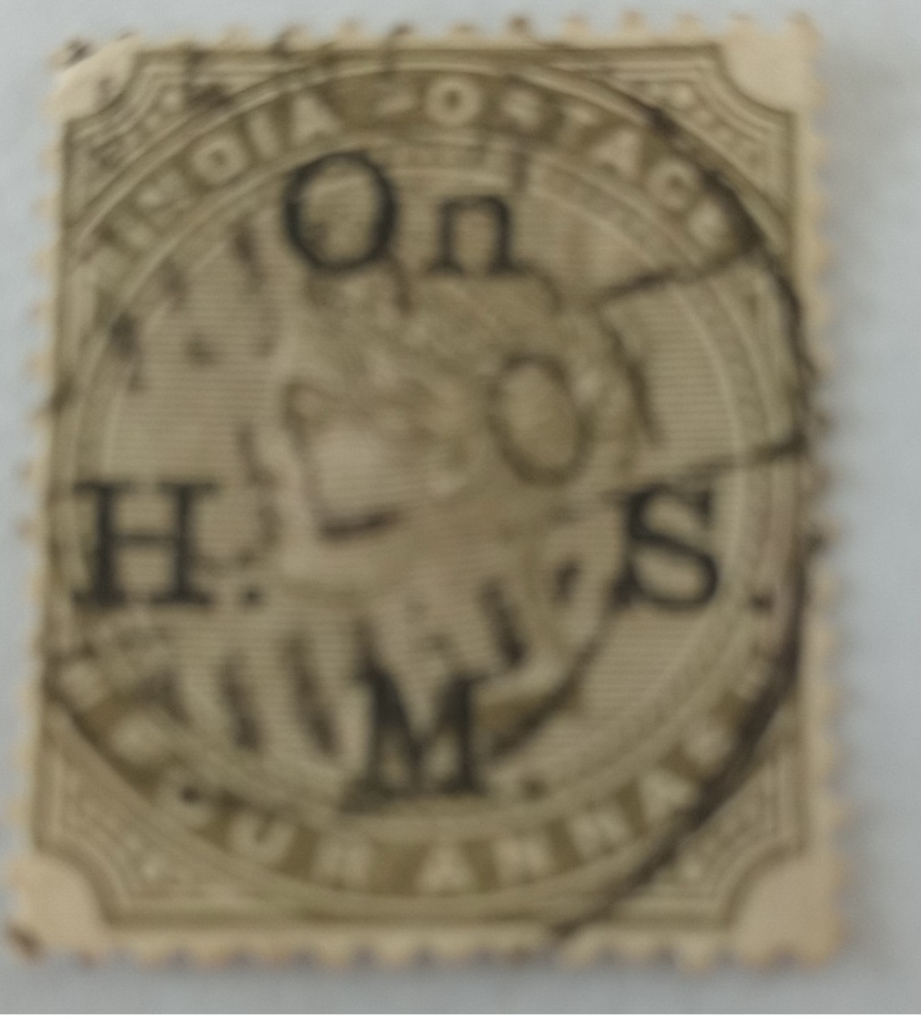 India Inde Victoria Used Stamp..4  Anna ...India Postage - 1882-1901 Impero