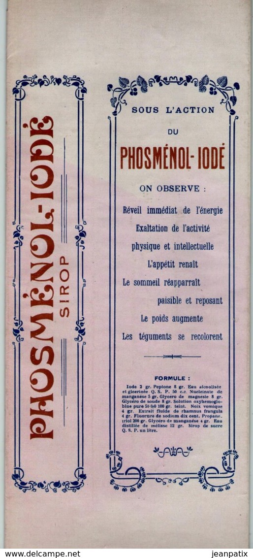 Boite Carton Pharmacie - Non Dépliée - Sirop PHOSMENOL IODE - Pharmacie BONNAFY - LIMOGES - Matériel Médical & Dentaire