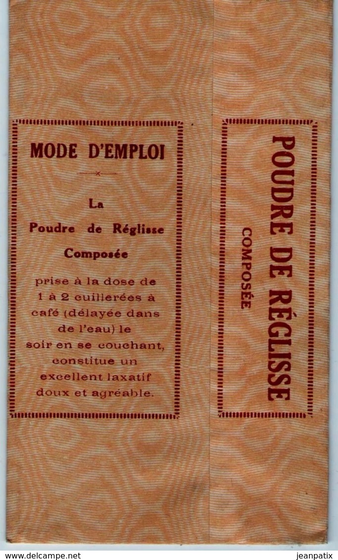 Boite Carton Pharmacie - Non Dépliée - Poudre De Réglisse - Pharmacie BONNAFY - LIMOGES - Matériel Médical & Dentaire