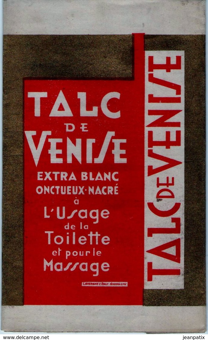 Boite Carton Pharmacie - Non Dépliée - Talc De Venize - Pharmacie BONNAFY - LIMOGES - Medical & Dental Equipment