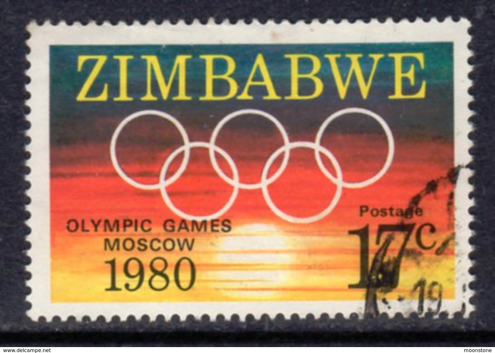 Zimbabwe 1980 Olympic Games, Moscow, Used, SG 596 (BA2) - Zimbabwe (1980-...)