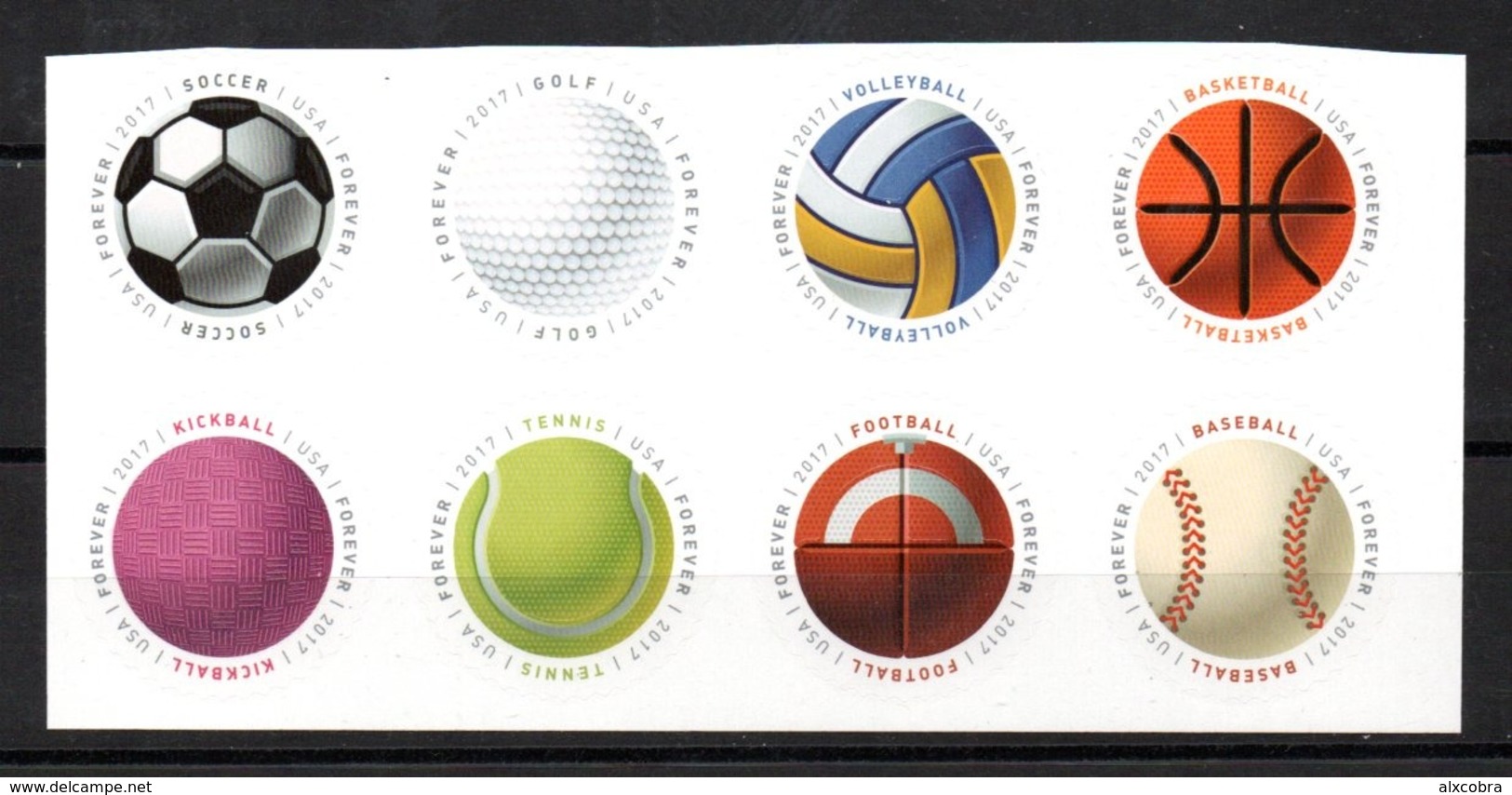 United States Balls FOREVER 2017 MNH Self Adhesive - Nuevos