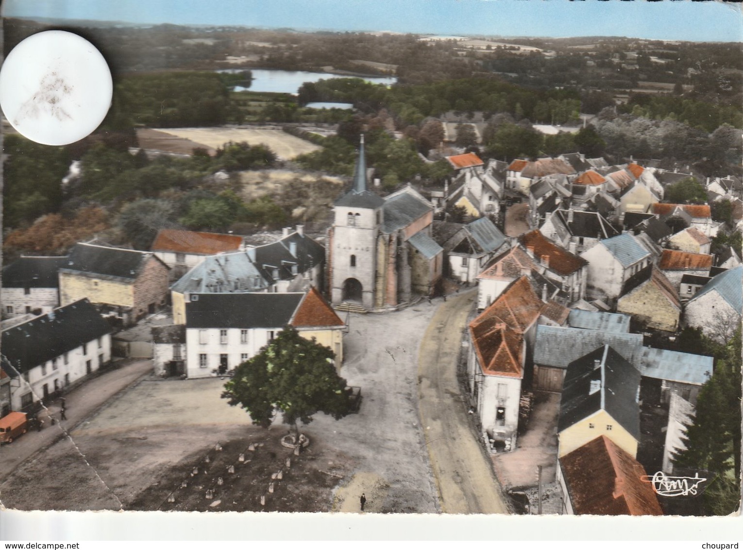 23 - Très Belle Carte Postale Semi Moderne Dentelée De  MERINCHAL   Vue Aérienne - Autres & Non Classés