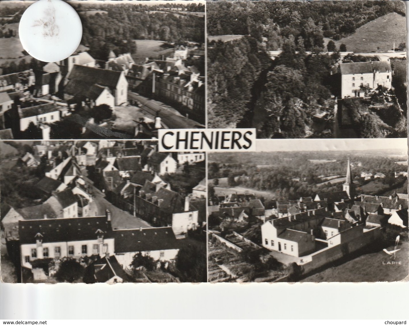 23 - Très Belle Carte Postale Semi Moderne Dentelée De CHENIERS   Multi Vues - Autres & Non Classés