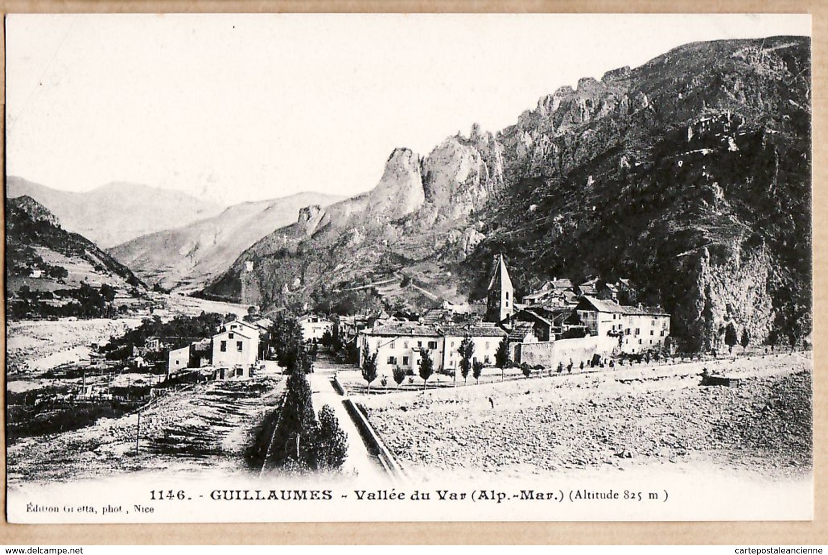 X06081 GUILLAUMES 1900s Village Vallée Du VAR Altitude 825 M Alpes Maritimes - GILETTA 1146 Etat PARFAIT - Autres & Non Classés