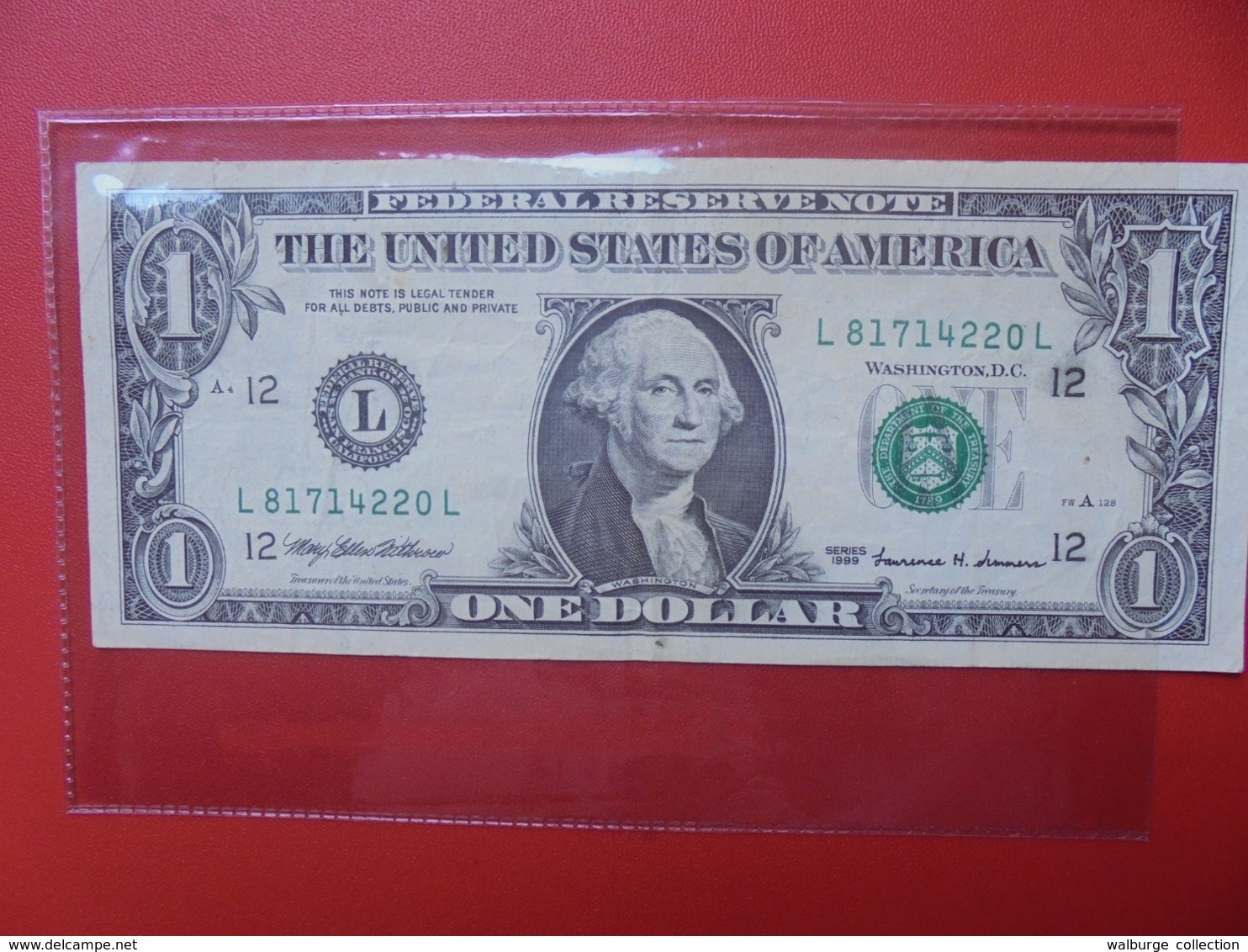 U.S.A 1$ 1999 CIRCULER (B.7) - Federal Reserve Notes (1928-...)