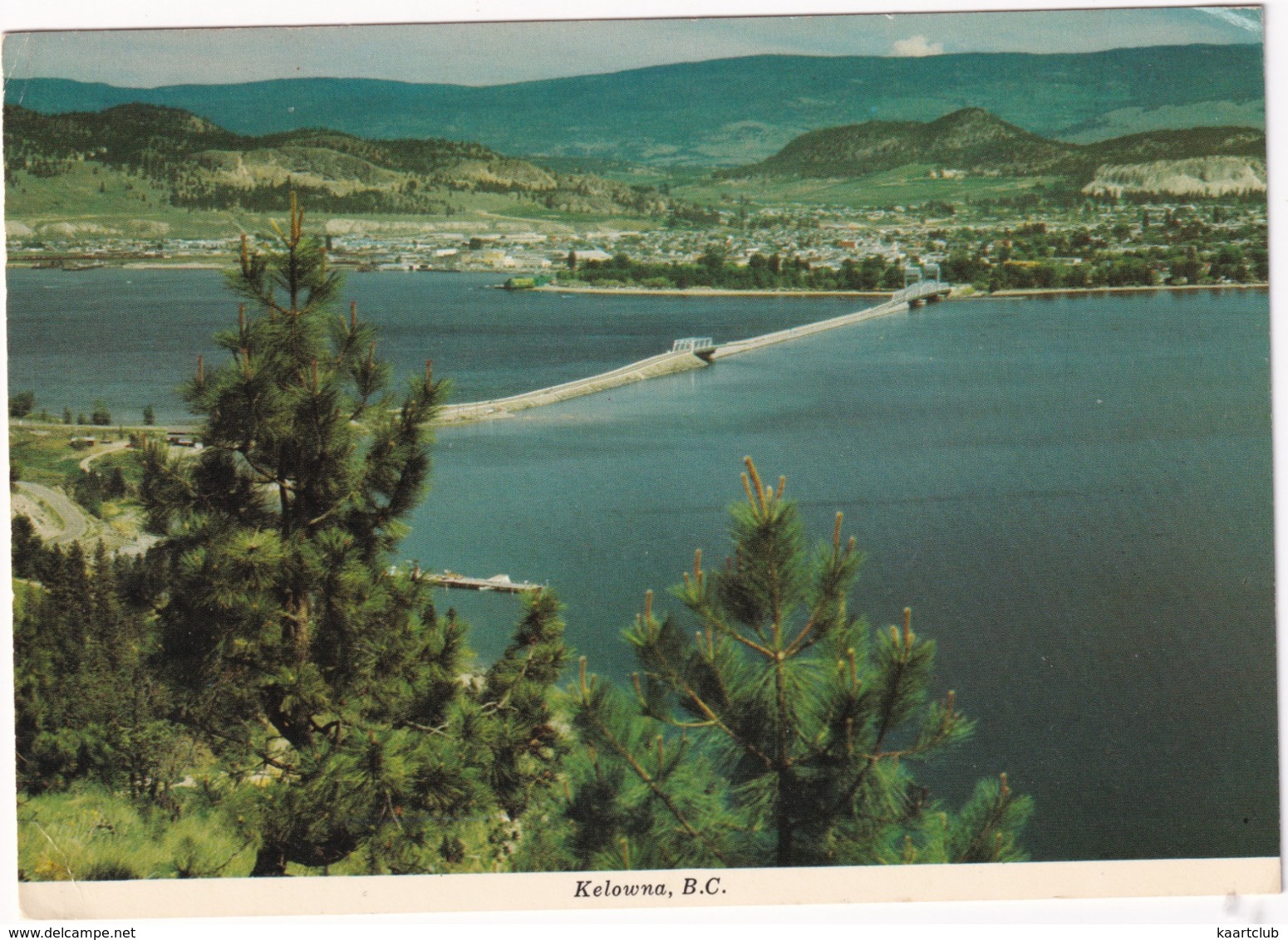 Kelowna - Floating Bridge Spans Okanagan Lake - (B.C., Canada) - Kelowna